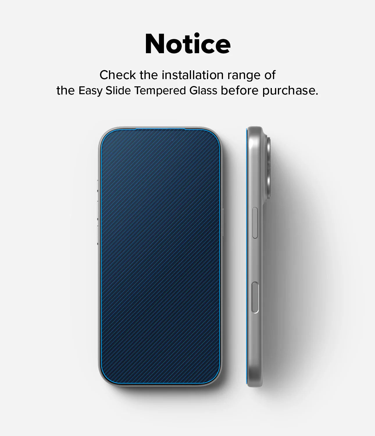 Protector de pantalla iPhone 17 Pro Max | Easy Slide Tempered Glass