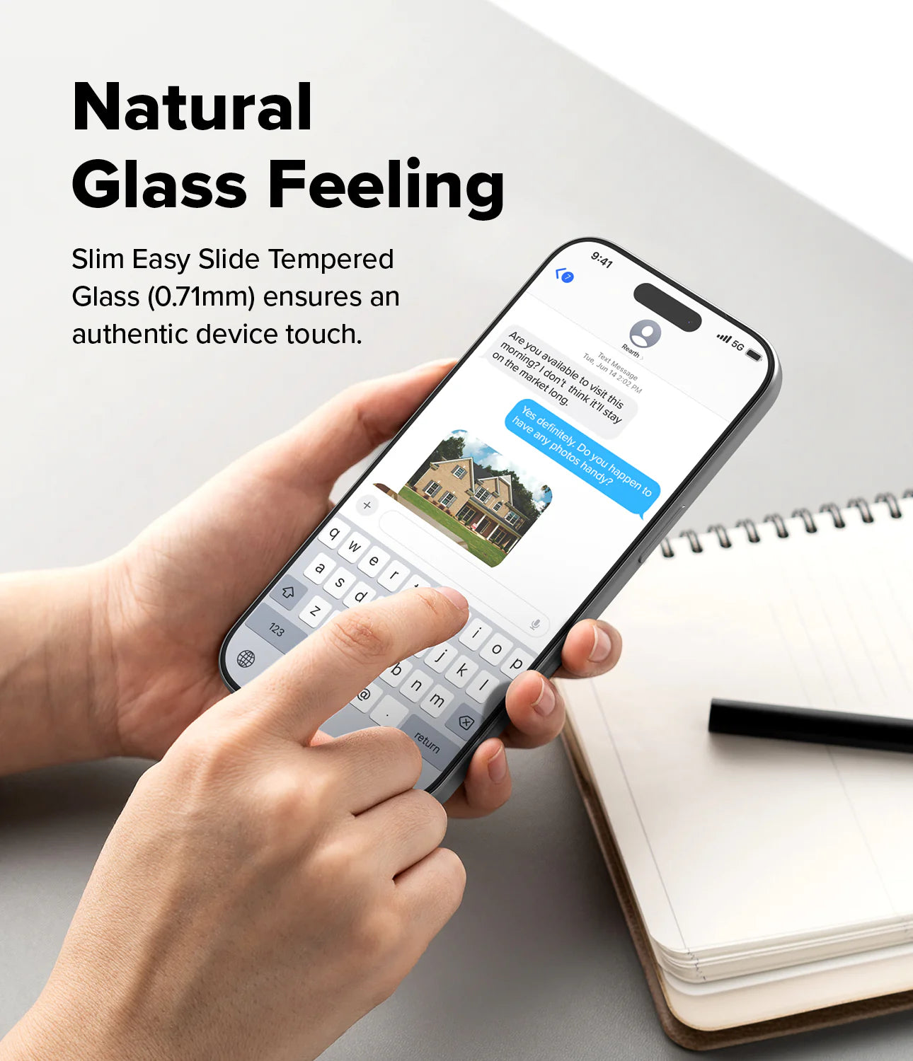 Protector de pantalla iPhone 17 Pro Max | Easy Slide Tempered Glass