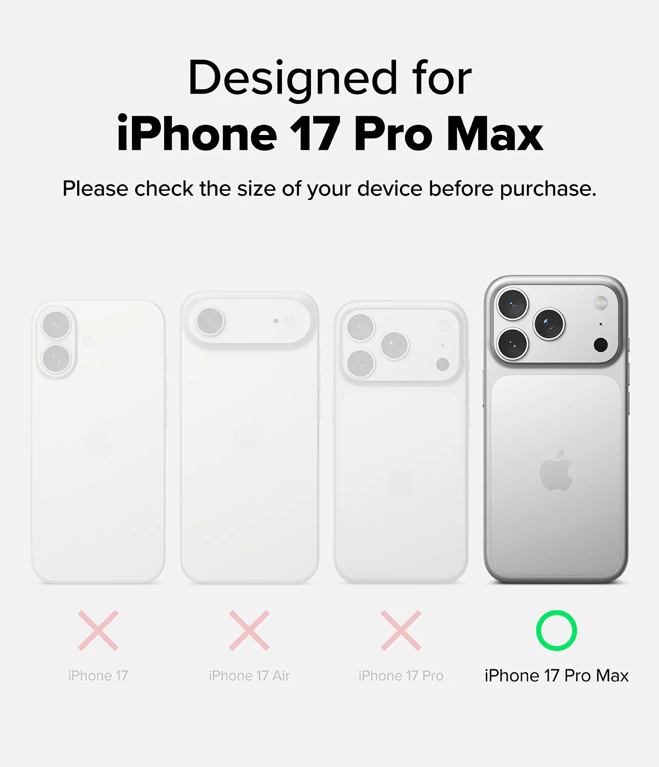 Cover iPhone 17 Pro Max | Bold Magnetic Matte Smoke