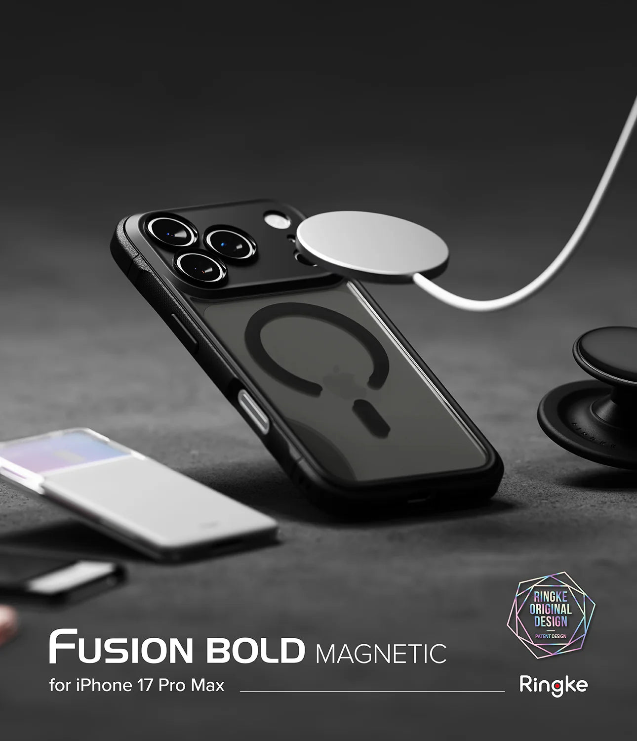 Cover iPhone 17 Pro Max | Bold Magnetic Matte Smoke