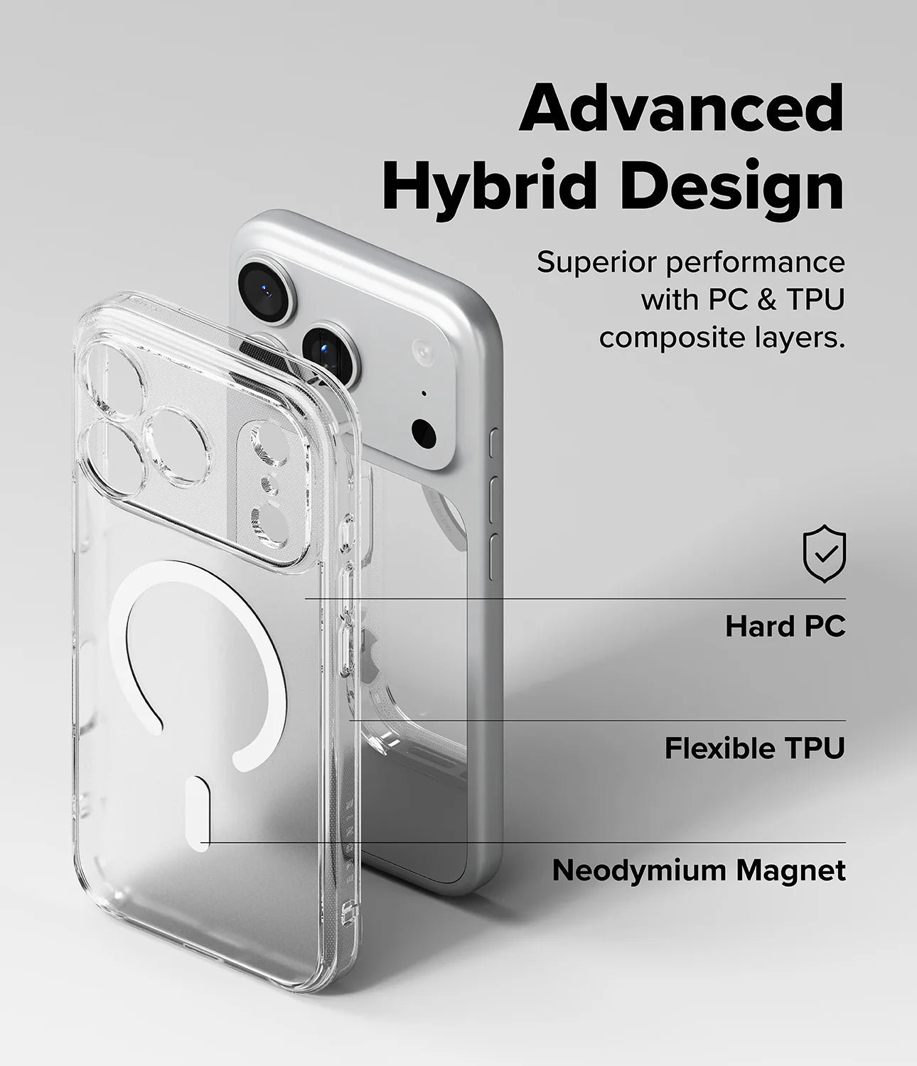 Cover iPhone 17 Pro Max | Fusion Magnetic Clear Matte