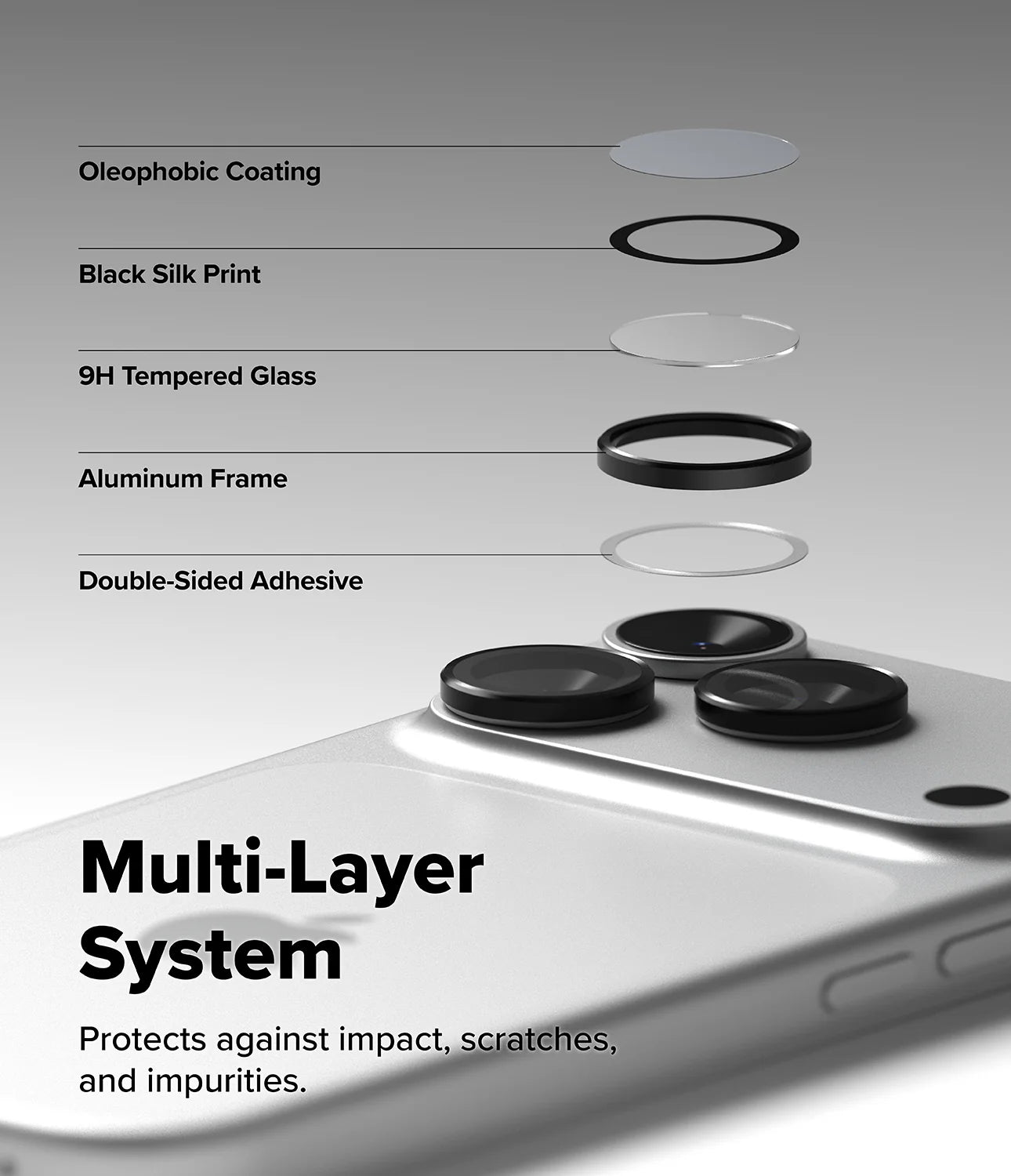 Protectores de lentes de cámara iPhone 17 Pro Max / 17 Pro