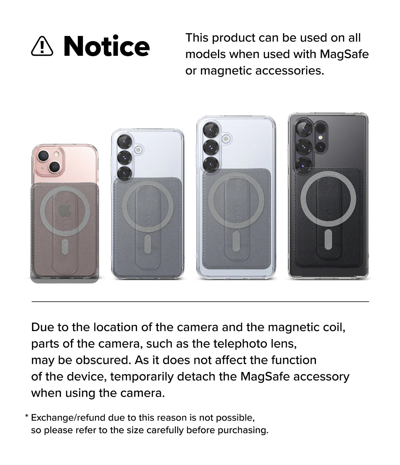 Cartera MagSafe Multi uso | Slide Grip Wallet Magnetic