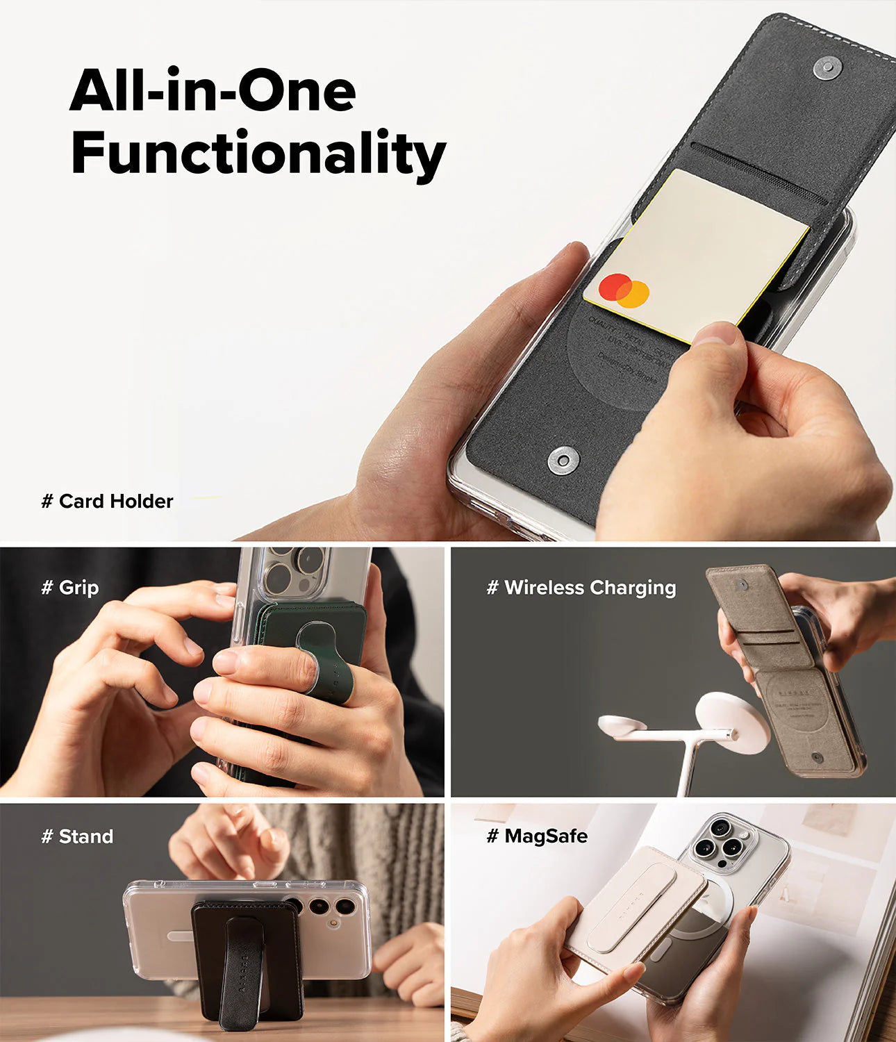 Cartera MagSafe Multi uso | Slide Grip Wallet Magnetic